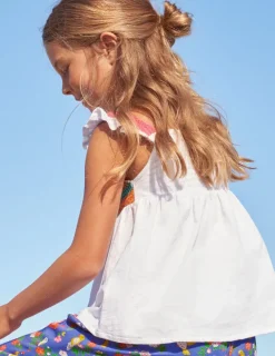 Tops & T-Shirts-Boden Crochet Tank Top- White