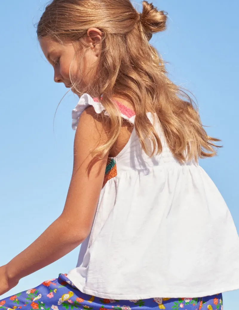 Tops & T-Shirts-Boden Crochet Tank Top- White