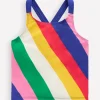 Swimwear & Beachwear-Boden Cross-Back Tankini Top-Multi Rainbow Swirl MultiRainbowSwirl
