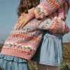Sweaters & Cardigans-Boden Edie Fair Isle Cardigan-Sea Pink Flowers SeaPinkFlowers