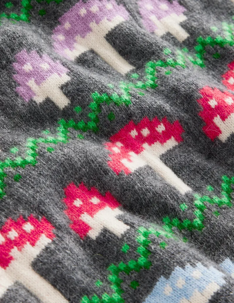 Sweaters & Cardigans-Boden Edie Fair Isle Sweater-Grey Mushroom GreyMushroom
