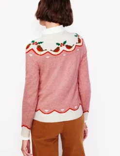 Sweaters & Cardigans-Boden Edie Fair Isle Sweater-Quartz Pink, Robins QuartzPink,Robins