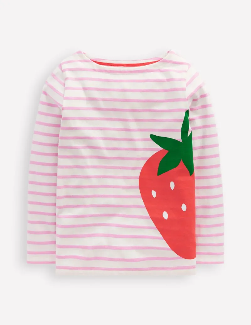 Tops & T-Shirts-Boden Ella Breton-Cosmos Pink Strawberry CosmosPinkStrawberry
