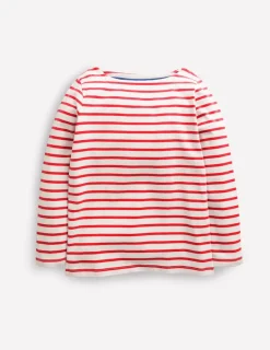 Tops & T-Shirts-Boden Ella Breton-High Risk Red/ Ivory HighRiskRed/Ivory