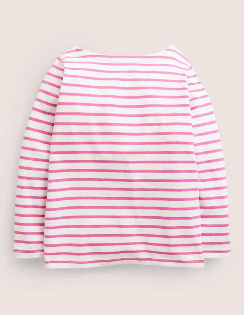 Tops & T-Shirts-Boden Ella Breton-Tickled Pink/Ivory TickledPink/Ivory