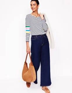 T-Shirts & Tanks | Tops & Blouses-Boden Ella Long Sleeve Breton-Ivory Multi Arm Placement IvoryMultiArmPlacement