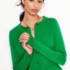 Sweaters & Cardigans-Boden Emilia Cotton Crew Cardigan-Rich Emerald RichEmerald