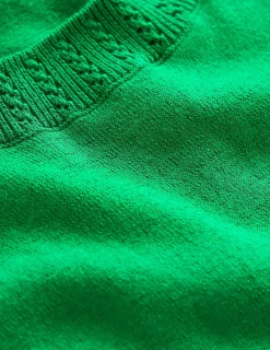 Sweaters & Cardigans-Boden Emilia Cotton Crew Neck Vest- GREEN