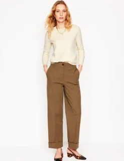 Sweaters & Cardigans-Boden Emilia Cotton Crew Sweater-Warm Ivory WarmIvory