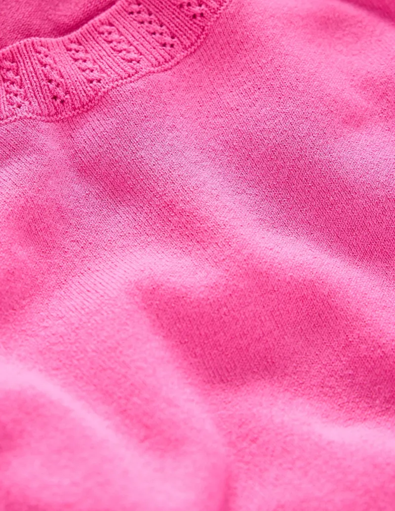 Nightwear & Lougewear | Sweaters & Cardigans-Boden Emilia Cotton Crew T-shirt-Tickled Pink TickledPink