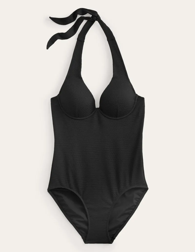 Swimwear-Boden Enhancer Swimsuit- Black