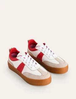 Nightwear & Lougewear | Flats-Boden Erin Flatform Tennis Trainer-Ecru Stripe EcruStripe
