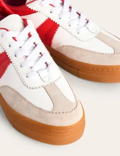 Nightwear & Lougewear | Flats-Boden Erin Flatform Tennis Trainer-Ecru Stripe EcruStripe