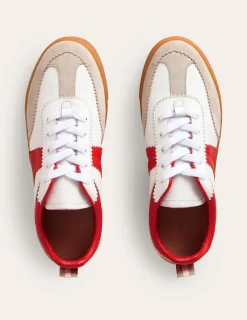 Nightwear & Lougewear | Flats-Boden Erin Flatform Tennis Trainer-Ecru Stripe EcruStripe
