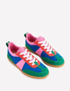 Flats | Nightwear & Lougewear-Boden Erin Retro Tennis Trainers-Multi Colourblock MultiColourblock