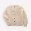 Sweaters & Cardigans-Boden Essential Crew Neck Cardigan- Ecru