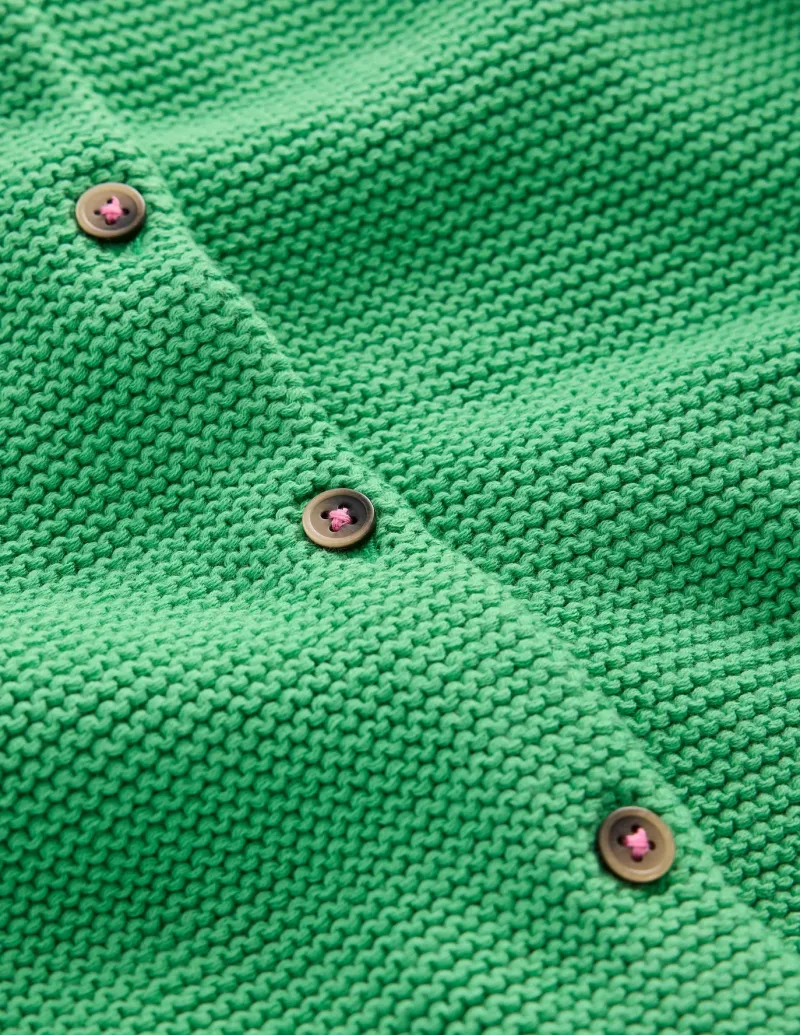 Sweaters & Cardigans-Boden Essential Crew Neck Cardigan-Sapling Green SaplingGreen