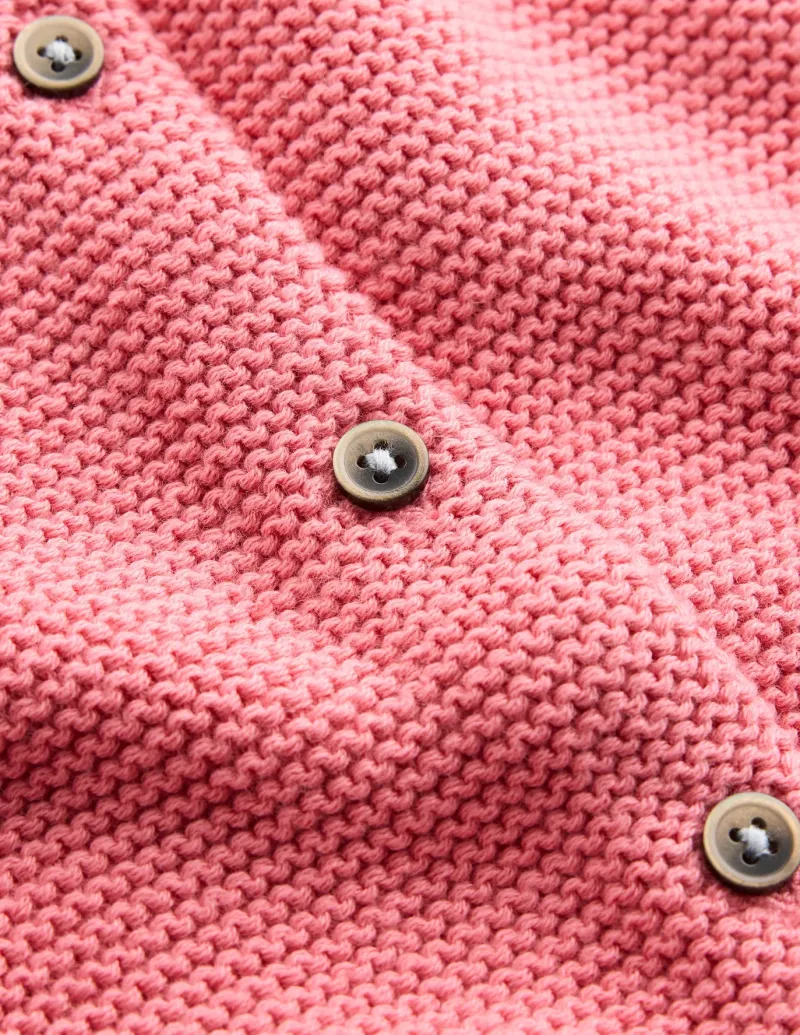 Sweaters & Cardigans-Boden Essential Crew Neck Cardigan-Formica Pink FormicaPink