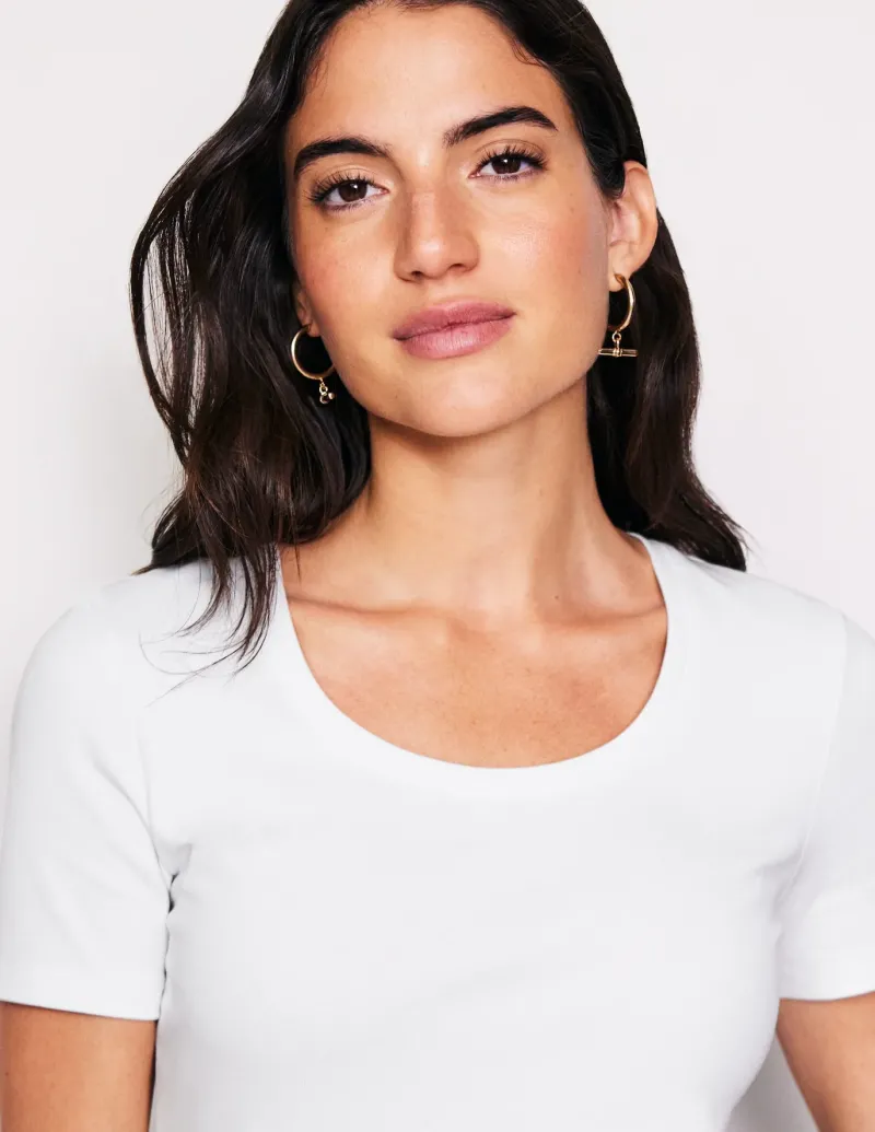 Nightwear & Lougewear | T-Shirts & Tanks-Boden Essential Jersey T-Shirt- White