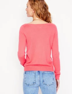 Sweaters & Cardigans-Boden Eva Cashmere Boat Neck Sweater-Azalea Pink AzaleaPink