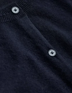 Sweaters & Cardigans-Boden Eva Cashmere Crew Cardigan- Navy
