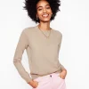 Sweaters & Cardigans-Boden Eva Cashmere Crew Neck Sweater-Chinchilla Melange ChinchillaMelange