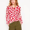 Sweaters & Cardigans-Boden Eva Cashmere Crew Neck Sweater-Ivory, Heart Cluster Ivory,HeartCluster
