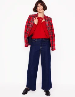 Sweaters & Cardigans-Boden Eva Cashmere Crew Neck Sweater-Rouge Red RougeRed