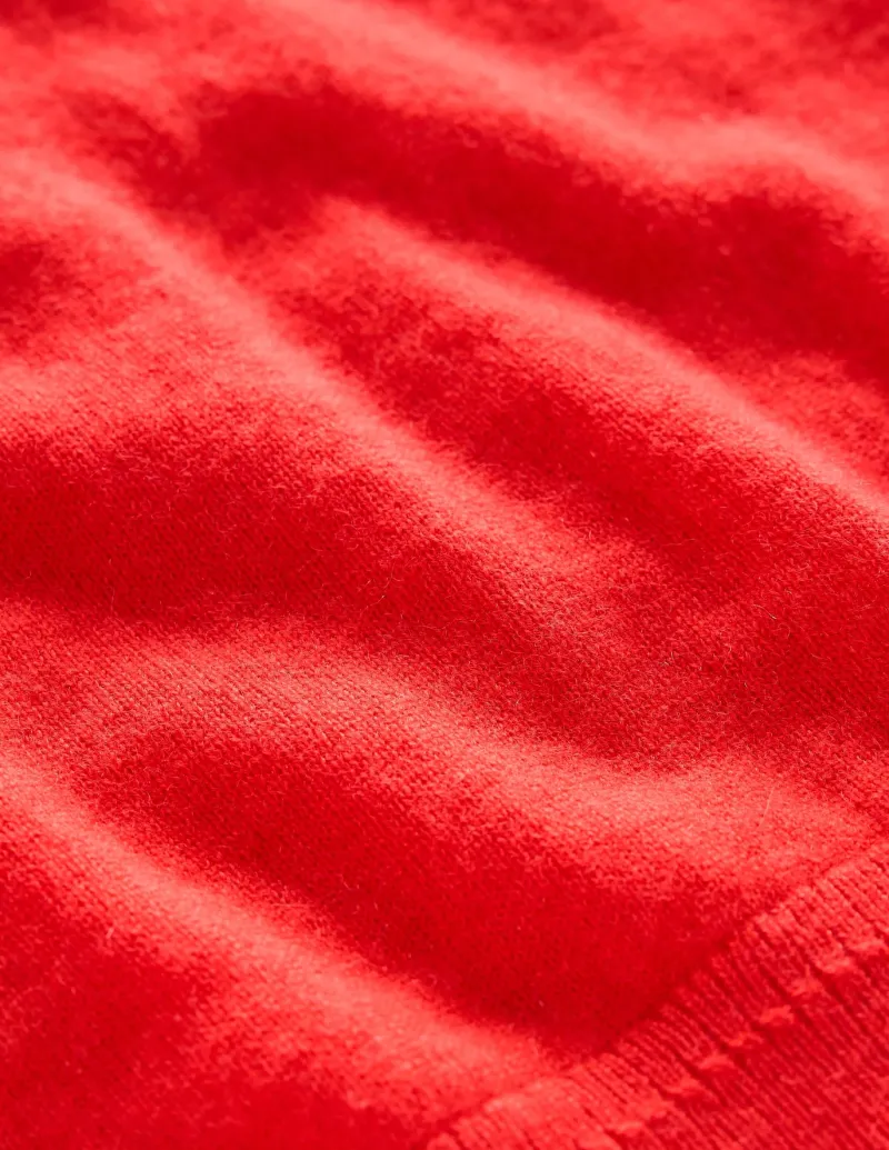 Sweaters & Cardigans-Boden Eva Cashmere Crew Neck Sweater-Strawberry Tart Red StrawberryTartRed