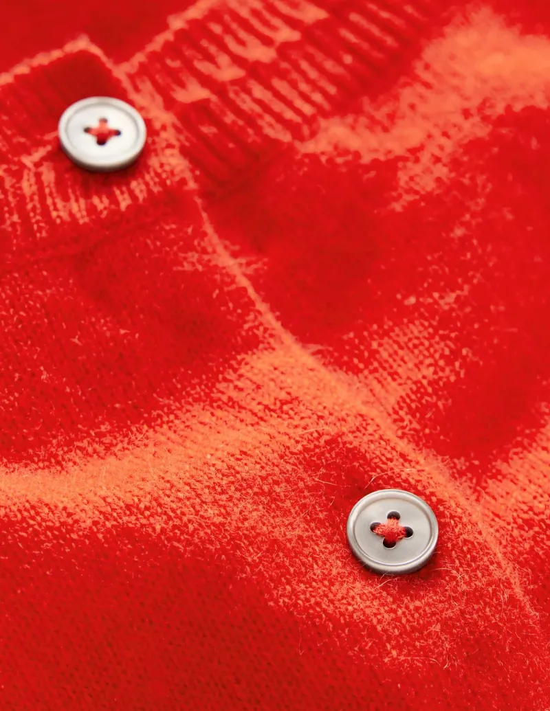 Sweaters & Cardigans-Boden Eva Cashmere Cropped Cardigan-Poppy Red PoppyRed