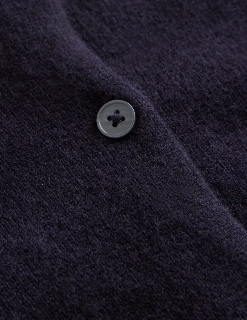 Sweaters & Cardigans-Boden Eva Cashmere Cropped Cardigan- Navy