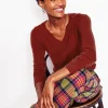 Sweaters & Cardigans-Boden Eva Cashmere V-Neck Sweater-Copper Brown CopperBrown