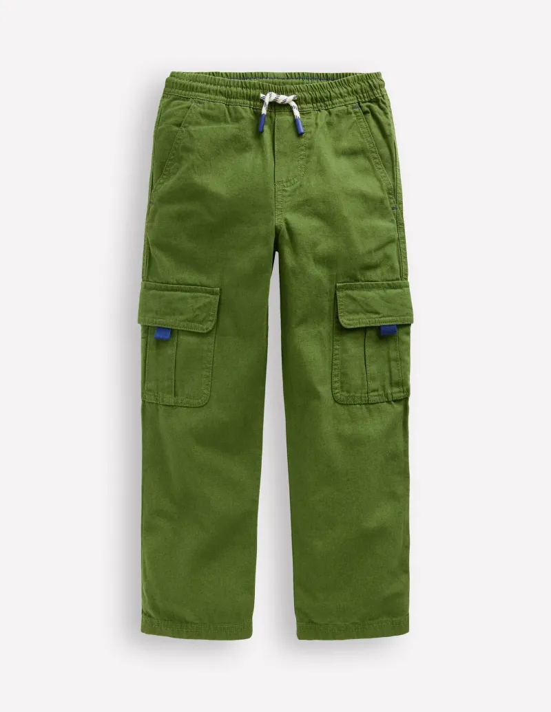 Pants & Jeans-Boden Everyday Cargo Trousers-Brocolli Green BrocolliGreen