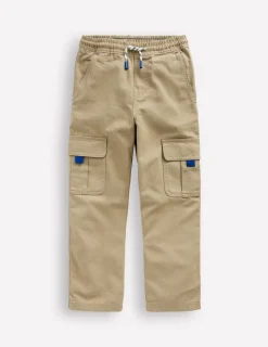 Pants & Jeans-Boden Everyday Cargo Trousers-Stone Grey StoneGrey