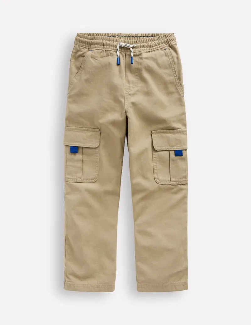 Pants & Jeans-Boden Everyday Cargo Trousers-Stone Grey StoneGrey