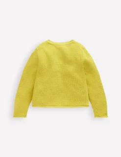Sweaters & Cardigans-Boden Everyday Cotton Cardigan-Lemon Yellow LemonYellow