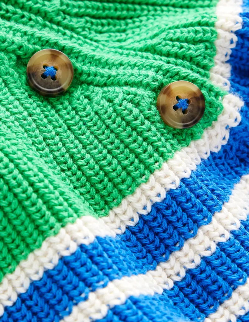Sweaters & Cardigans-Boden Everyday Cotton Jumper-Kingfisher Blue/Rich Emerald KingfisherBlue/RichEmerald