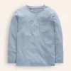 Tops, T-Shirts & Polos-Boden Everyday Long Sleeve T-Shirt-Pebble Blue PebbleBlue