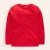 Tops, T-Shirts & Polos-Boden Everyday Long Sleeve T-Shirt-Poppy Red PoppyRed