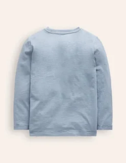 Tops, T-Shirts & Polos-Boden Everyday Long Sleeve T-Shirt-Pebble Blue PebbleBlue
