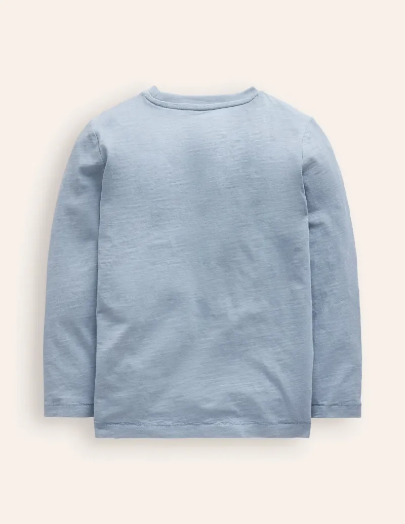 Tops, T-Shirts & Polos-Boden Everyday Long Sleeve T-Shirt-Pebble Blue PebbleBlue