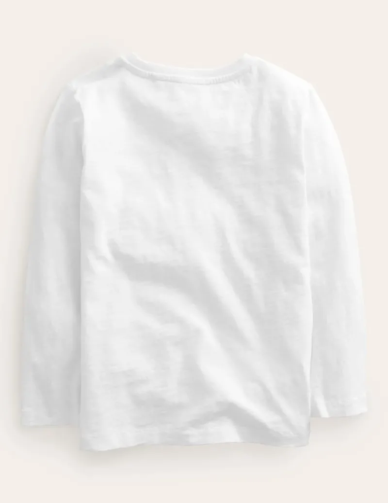 Tops, T-Shirts & Polos-Boden Everyday Long Sleeve T-Shirt- White