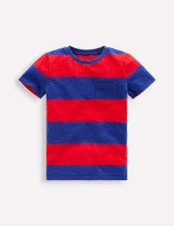Tops, T-Shirts & Polos-Boden Everyday Short Sleeve T-Shirt-Rockabilly Red / Orion Blue