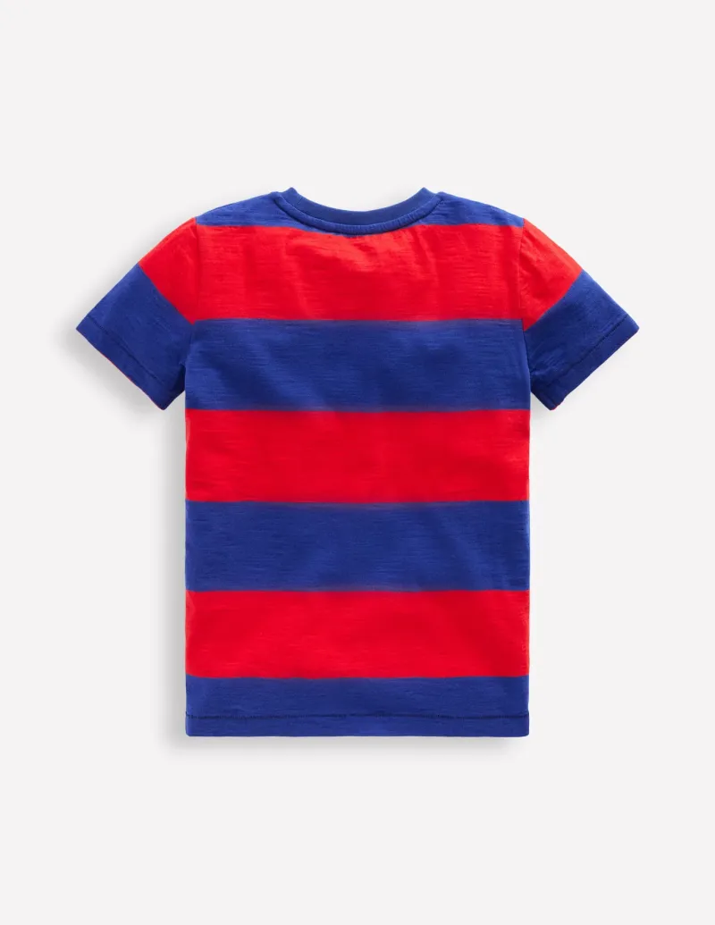 Tops, T-Shirts & Polos-Boden Everyday Short Sleeve T-Shirt-Rockabilly Red / Orion Blue