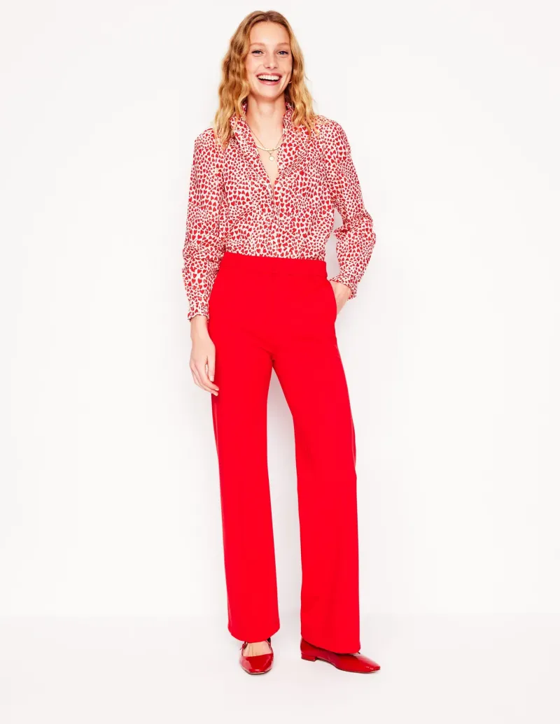 Shirts | Tops & Blouses-Boden Felicity Cotton Blouse-Ivory, Heart Cluster Ivory,HeartCluster