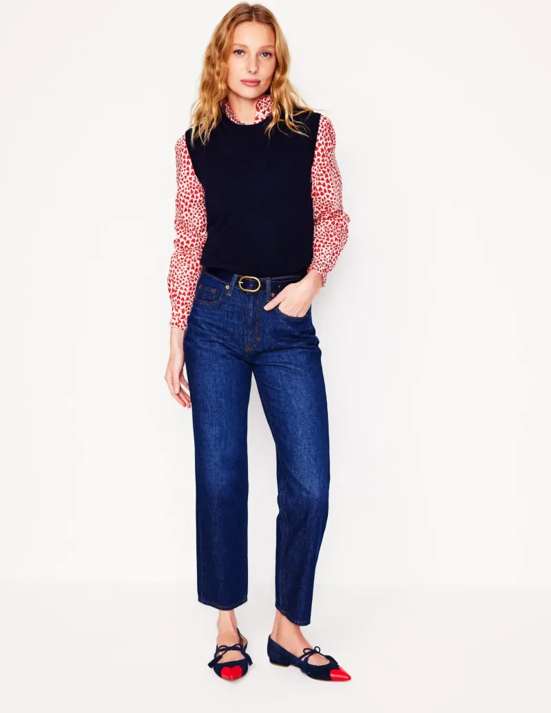 Shirts | Tops & Blouses-Boden Felicity Cotton Blouse-Ivory, Heart Cluster Ivory,HeartCluster