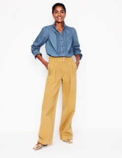 Shirts | Tops & Blouses-Boden Felicity Denim Blouse-Light Authentic LightAuthentic