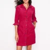 Petite Dresses | Dresses & Jumpsuits-Boden Flora Cord Shirt Dress-Cherries Jubilee CherriesJubilee