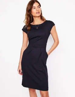 Petite Dresses | Short-Boden Florrie Jersey Dress- Navy