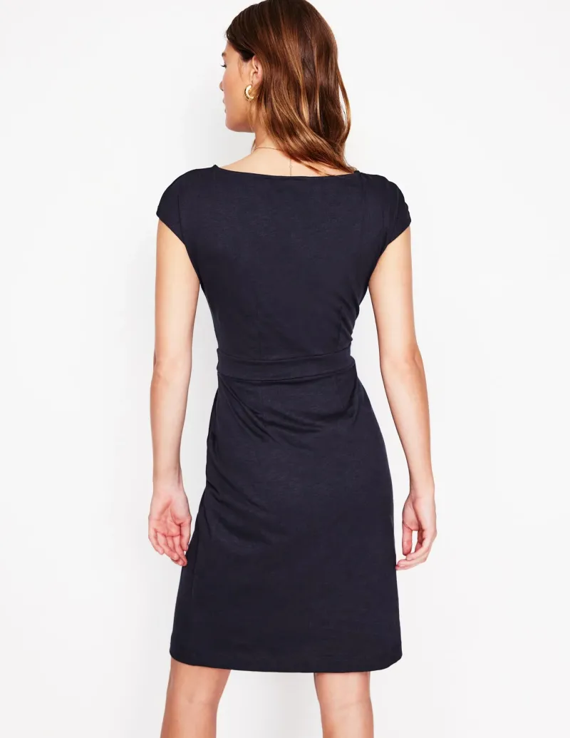 Petite Dresses | Short-Boden Florrie Jersey Dress- Navy